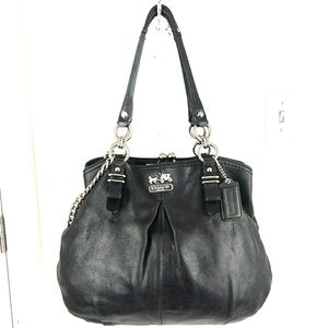 Coach Madison Kisslock Leather Chain Bag!